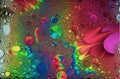 Abstract colorful bubbles. Freeze motion of color dust particles splash. Background image Royalty Free Stock Photo