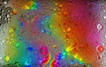 Abstract colorful bubbles. Freeze motion of color dust particles splash. Background image Royalty Free Stock Photo