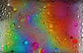 Abstract colorful bubbles. Freeze motion of color dust particles splash. Background image Royalty Free Stock Photo