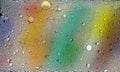 Abstract colorful bubbles. Freeze motion of color dust particles splash. Background image Royalty Free Stock Photo