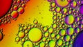 Abstract colorful bubbles. Mixing water and oil. Unrealistic colored bubbles, different color filters Royalty Free Stock Photo