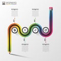 Abstract colorful business path. Timeline infographic template. Vector illustration Royalty Free Stock Photo