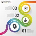 Abstract colorful business path. Timeline infographic template. Vector illustration Royalty Free Stock Photo