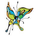 Abstract colorful butterfly