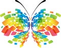 Abstract colorful butterfly