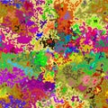 Abstract Colorful Camouflage Seamless Pattern.