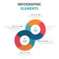 Abstract colorful circle business timeline Infographics elements, presentation template flat design vector illustration for web Royalty Free Stock Photo