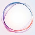 abstract colorful circle frame on a white background with a red blue and pink swirl Royalty Free Stock Photo
