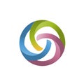 Abstract colorful circle logo Royalty Free Stock Photo