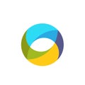 Abstract colorful circle logo Royalty Free Stock Photo
