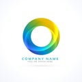 abstract colorful circle logo Royalty Free Stock Photo