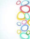 Abstract colorful circles, vector Royalty Free Stock Photo