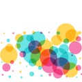 Abstract colorful circles background Royalty Free Stock Photo