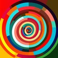 Abstract colorful circles background. 3d rendering, 3d illustration. AI generated Royalty Free Stock Photo