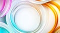 Abstract Colorful Circles Background Shiny Gold Pink Blue Rings Royalty Free Stock Photo