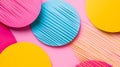 Abstract Colorful Circles and Lines Pattern Design Royalty Free Stock Photo