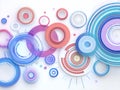 Abstract Colorful Circles Pattern Background Geometric Royalty Free Stock Photo