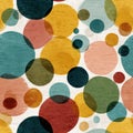 Abstract Colorful Circles in Various Sizes on a Light Background Royalty Free Stock Photo