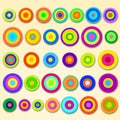 Abstract Colorful Circles Royalty Free Stock Photo