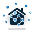 Internet Of Things, Digital Home And Networks Design Concept With Icons Royalty Free Stock Photo