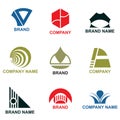 Abstract colorful company logo collection