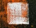 Abstract colorful composition on the asphalt Royalty Free Stock Photo