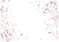 Abstract colorful confetti background. Isolated on the white background.