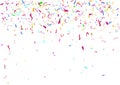 Abstract colorful confetti background. on the white background.