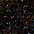 Abstract colorful confetti on black background Royalty Free Stock Photo