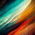 Abstract colorful  contemporary modern watercolor art. Minimalist illustration Royalty Free Stock Photo