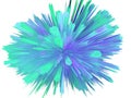 Abstract colorful corona virus 3d render background