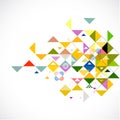 Abstract colorful and creative triangle background, vector & illustration