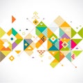 Abstract colorful and creative triangle background, vector & illustration