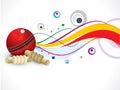 Abstract colorful cricket background