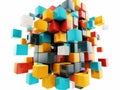 Abstract Colorful Cube Structure Royalty Free Stock Photo