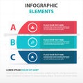 Abstract colorful curve banner business Infographics elements, presentation template flat design vector illustration