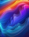 Abstract colorful 3d wave background with ltexture effect on it Royalty Free Stock Photo