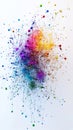 Abstract Colorful Data Clusters with Textures and Information Visualization in Vibrant Hues