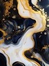 Abstract colorful decorative marble background texture with a small touch of gold