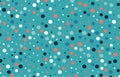 Abstract colorful doodle dots drawing pattern design of living coral sea style template. Use for poster, template design, artwork