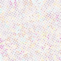 Colorful Ultra Small Thin Micro Polka Dots Vector Pattern. Dotted Background Texture Mosaic Wallpaper