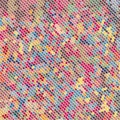 Fabric Textile Color Style Small Thin Micro Polka Dots Vector Pattern. Retro Dotted Background Texture Mosaic Wallpaper