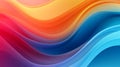 abstract colorful dynamic flowing fluid wave background for graphic design element. generative AI Royalty Free Stock Photo