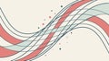 Abstract colorful dynamic wavy lines background element Generative AI Royalty Free Stock Photo