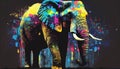 Colorful Elephant art