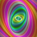 Abstract colorful elliptical geometric digital art