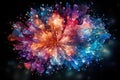 Abstract colorful explosion background. 3d rendering, 3d illustration. Generative AI Generative AI Royalty Free Stock Photo