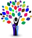 Abstract colorful Family tree Royalty Free Stock Photo