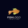Abstract Colorful Fish Logo Template