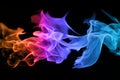 Abstract colorful flame